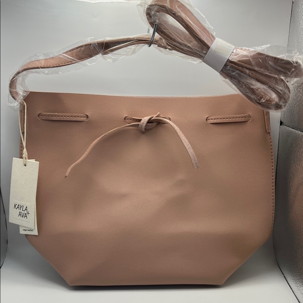 KAYLA + AVA Dusty Rose Bucket Bag